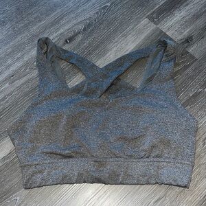 Grey sports bra